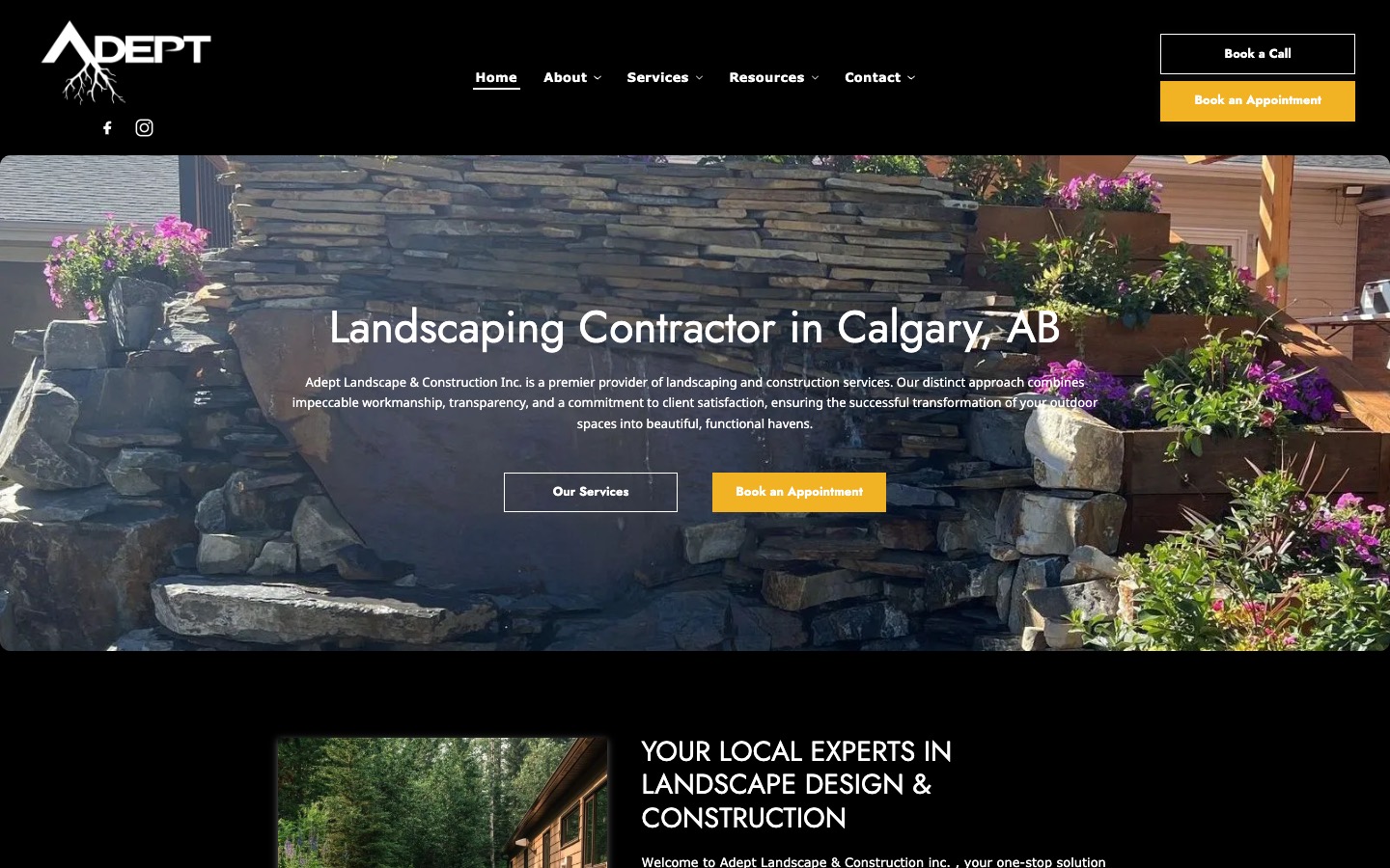 The current homepage